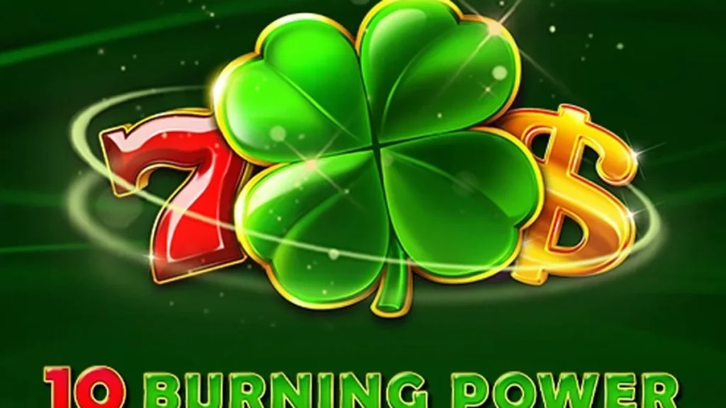 10 Burning Power স্লট গেমের ইন্টারফেস এবং ফ্রুট সিম্বল